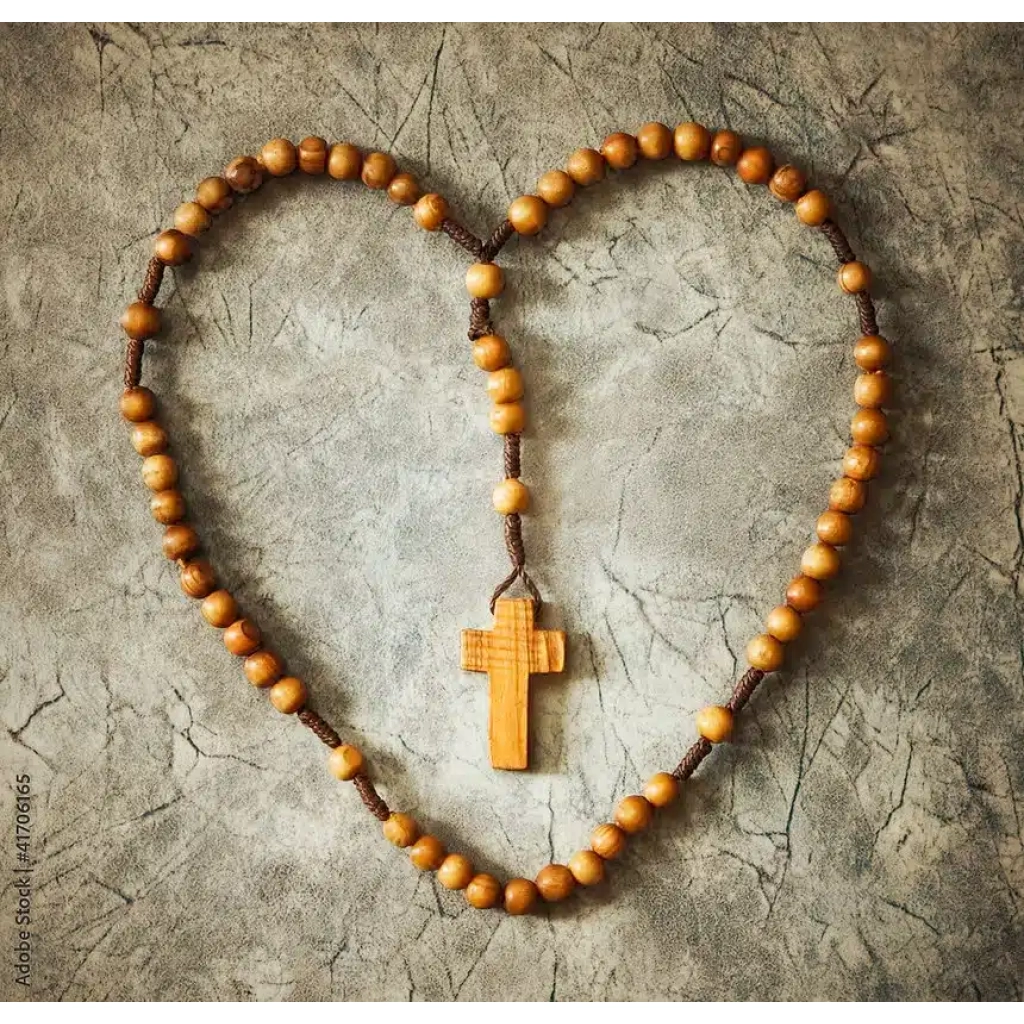Handcrafted Wood Rosary from Bethlehem made of Olive Wood