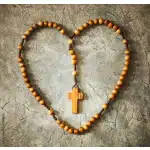 Handcrafted Wood Rosary from Bethlehem made of Olive Wood