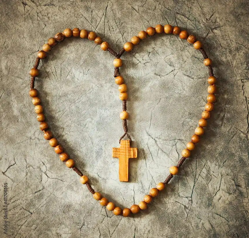 olive-wood-rosary-heart-shape-christian-beads Handcrafted Wood Rosary from Bethlehem made of Olive Wood