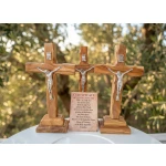 Authentic Holy Land olive wood cross with certificate of authenticity