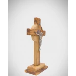 Hand-Carved Bethlehem Crucifix - Authentic Olive Wood Gift - Image 4